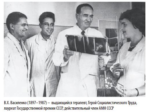 В.Х. Василенко (1897–1987) – выдающийся терапевт, Герой Социалистического Труда,лауреат Государственной премии СССР, действительный член АМН СССР